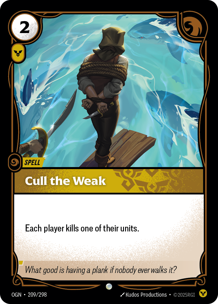 Cull the Weak art