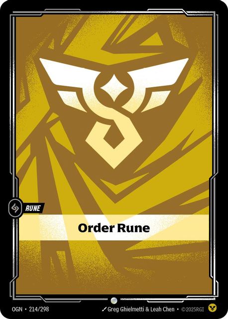 Order Rune card art