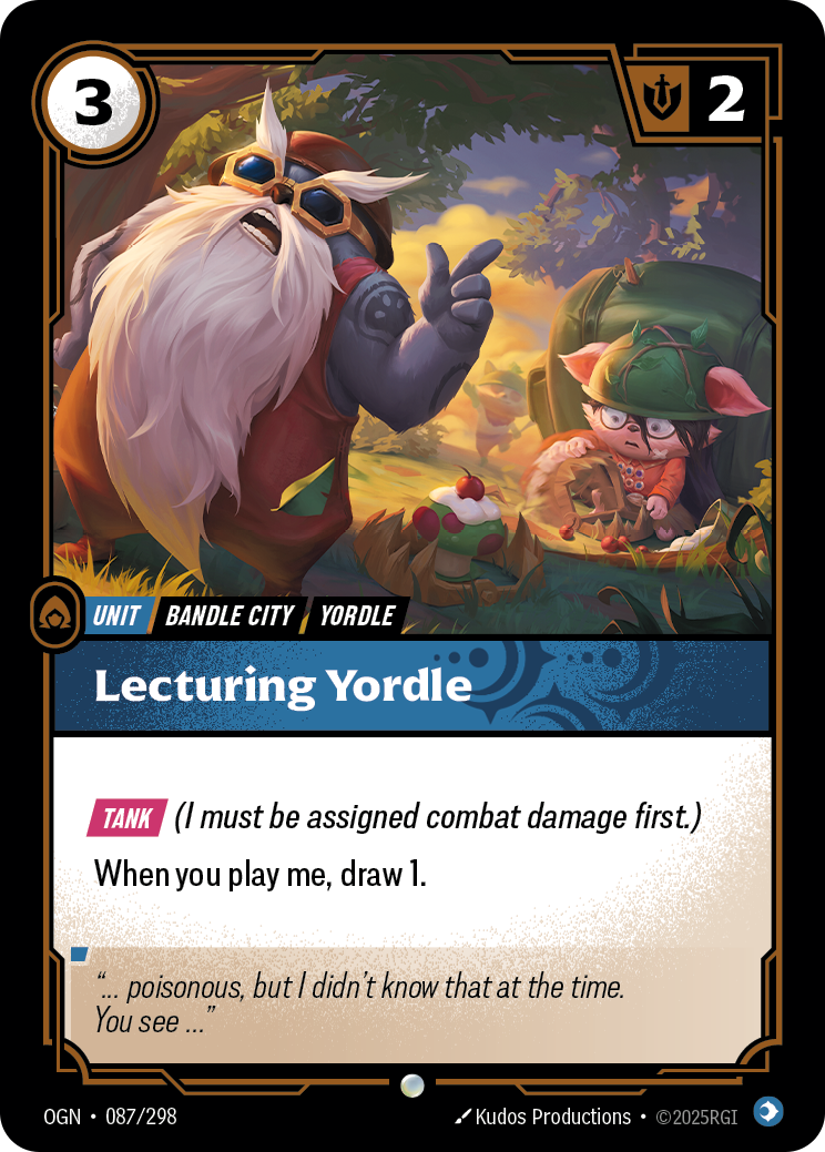 Lecturing Yordle art