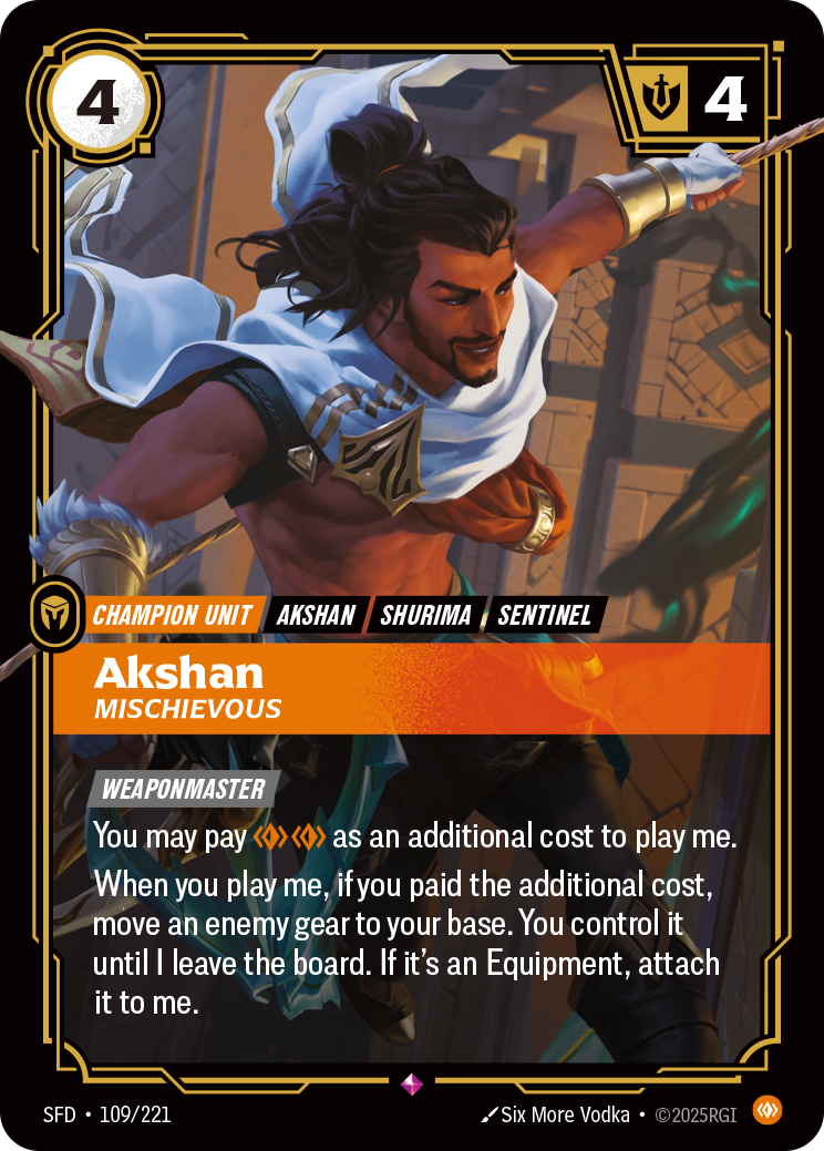 Akshan, Mischievous art