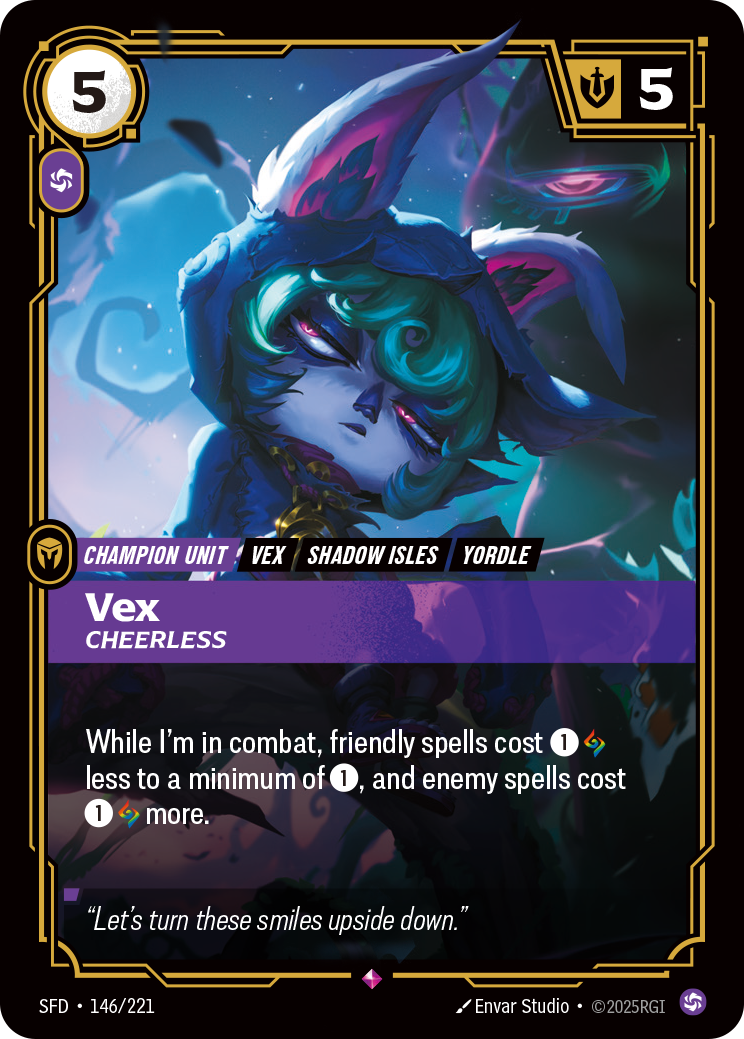 Vex, Cheerless art