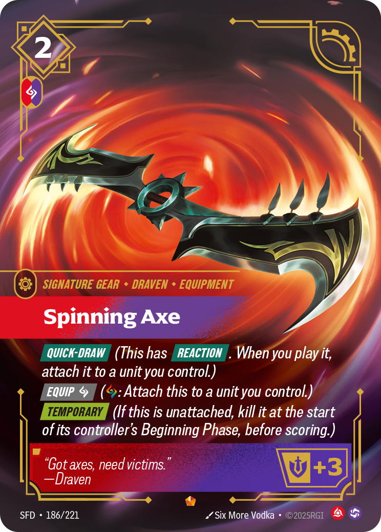 Spinning Axe art