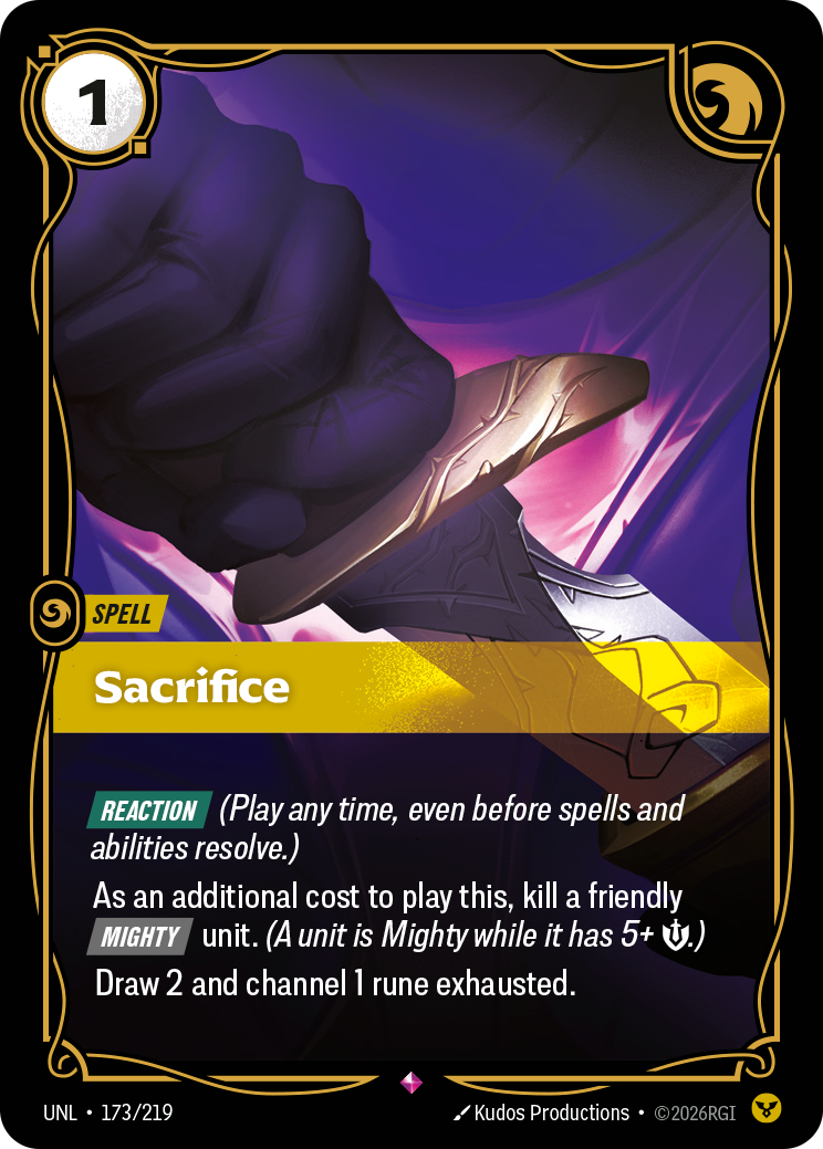 Sacrifice art
