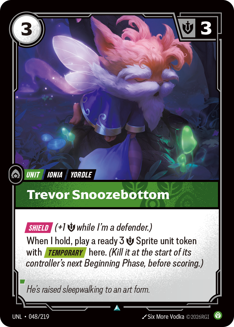 Trevor Snoozebottom art
