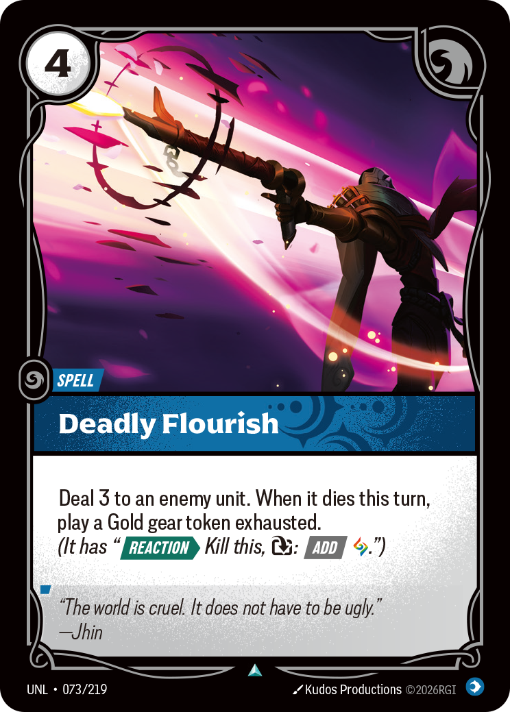 Deadly Flourish art